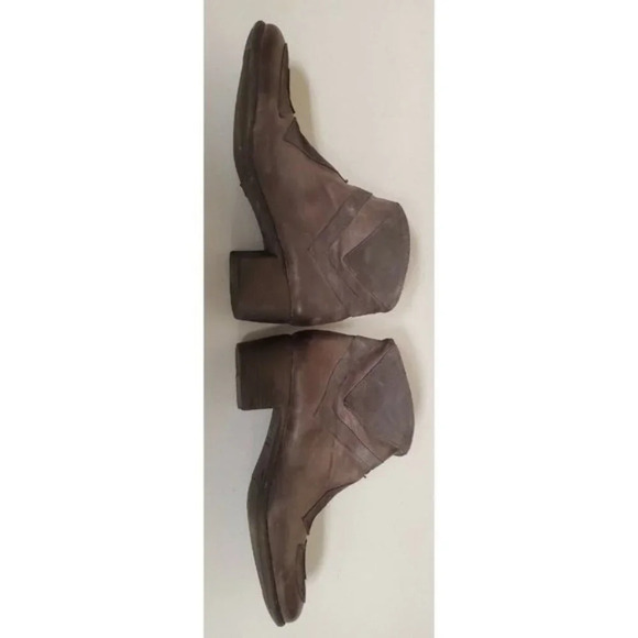 Gidigio Size 38 Charcoal Gray Leather w/ Suede Bootie / Ankle Booties  Italy EUC - Picture 10 of 12